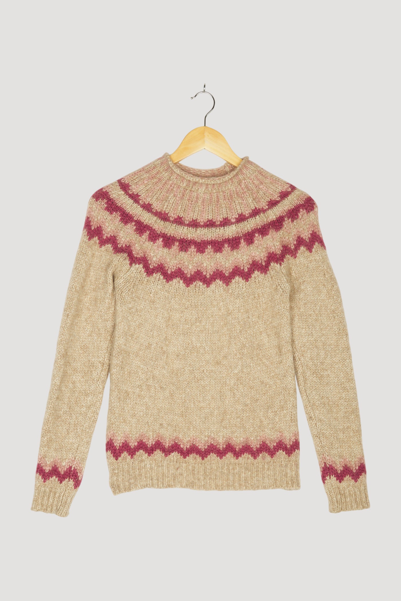 Secondhand Pullover aus Alpaka mit Baumwolle, Schurwolle und Seide