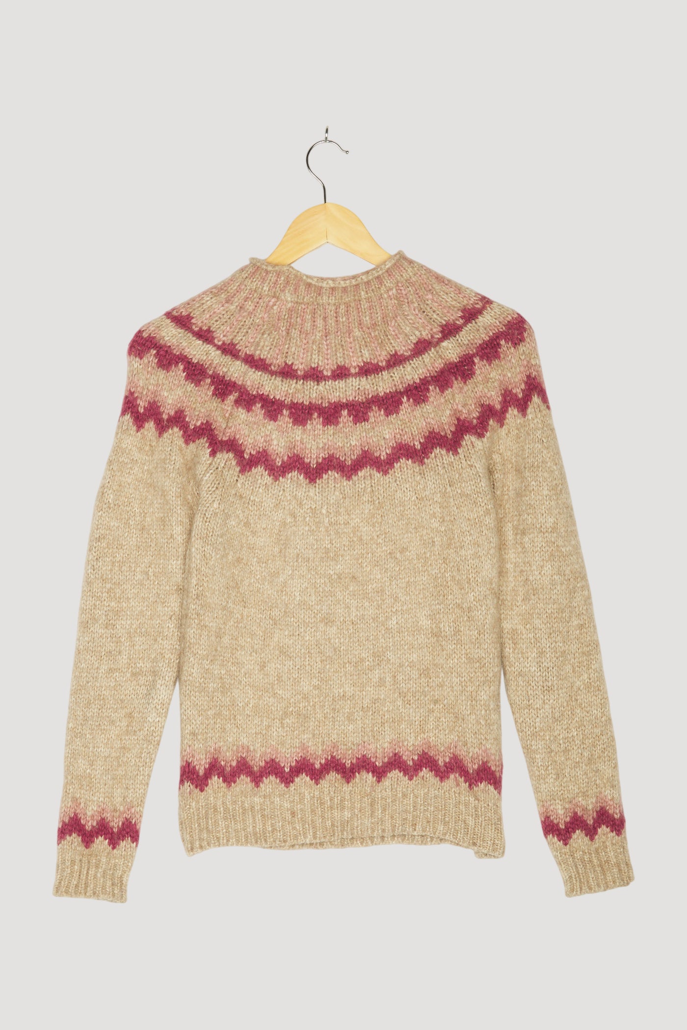 Secondhand Pullover aus Alpaka mit Baumwolle, Schurwolle und Seide