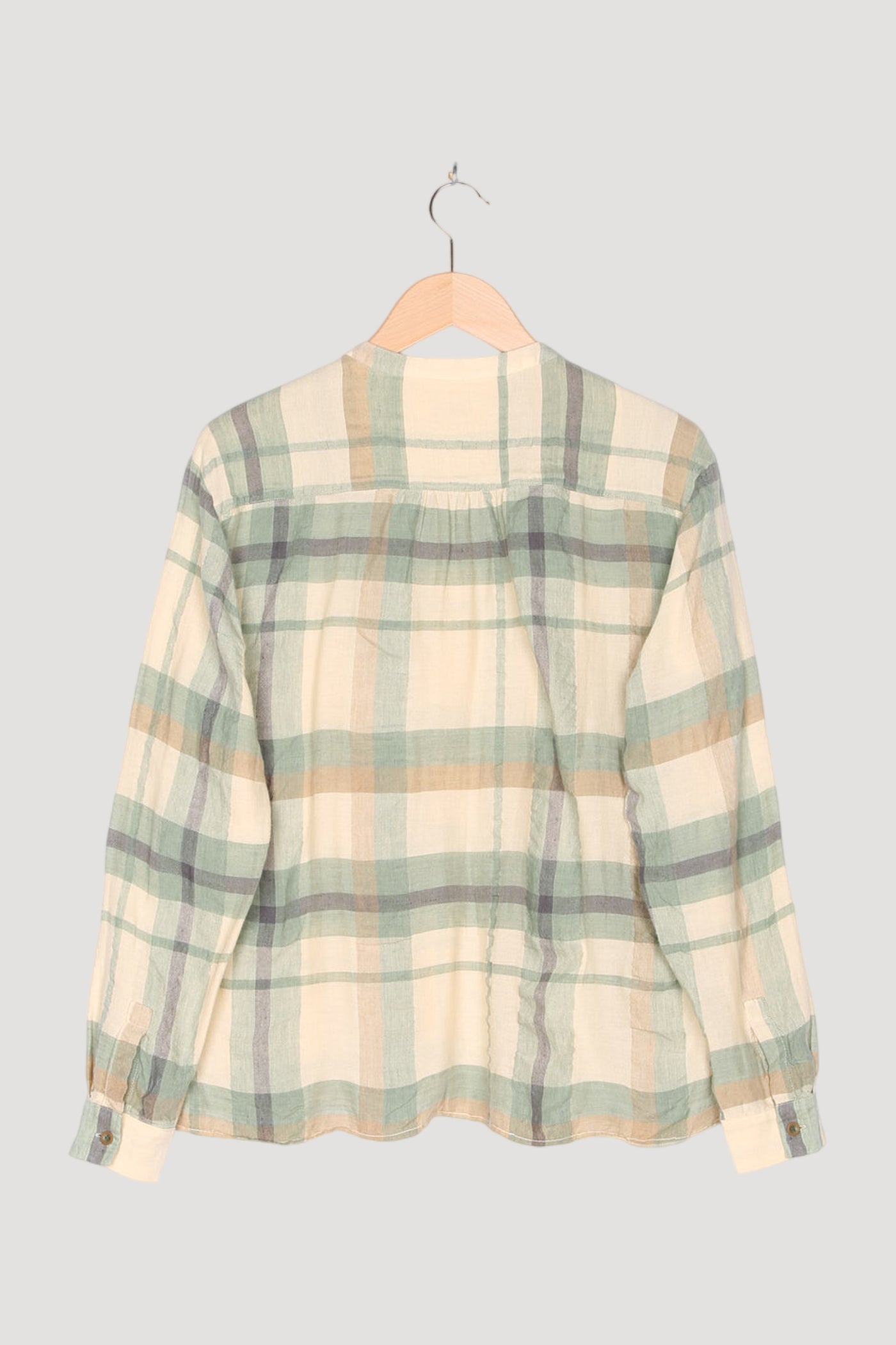 Secondhand Bluse aus Leinen mit Bio-Baumwolle