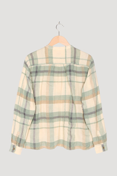 Secondhand Bluse aus Leinen mit Bio-Baumwolle