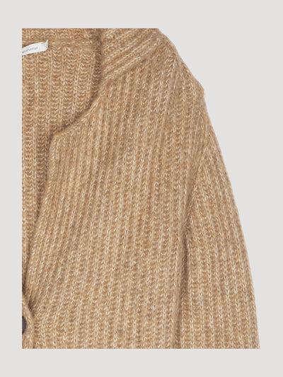 Secondhand Strickjacke aus Alpaka mit Bio-Baumwolle