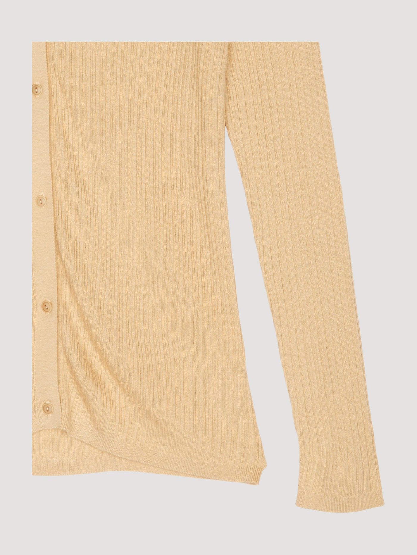 Second Hand Polo-Strickjacke aus Seide mit Baumwolle