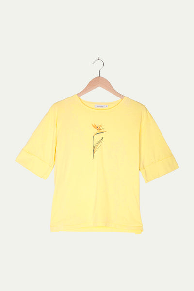 Second Hand Pflanzengefärbtes Shirt aus reiner Bio-Baumwolle