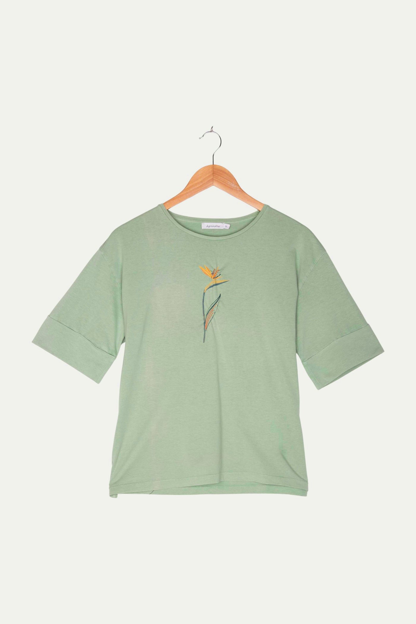 Second Hand Pflanzengefärbtes Shirt aus reiner Bio-Baumwolle
